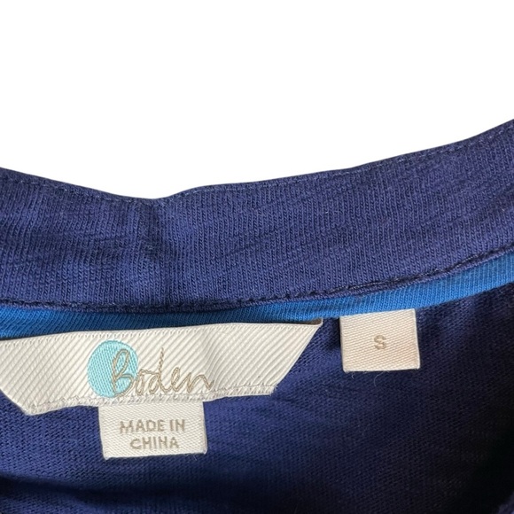 Boden Navy Blue Embroidered Long Sleeve Cotton Tunic Dress Size Small - Picture 5 of 8